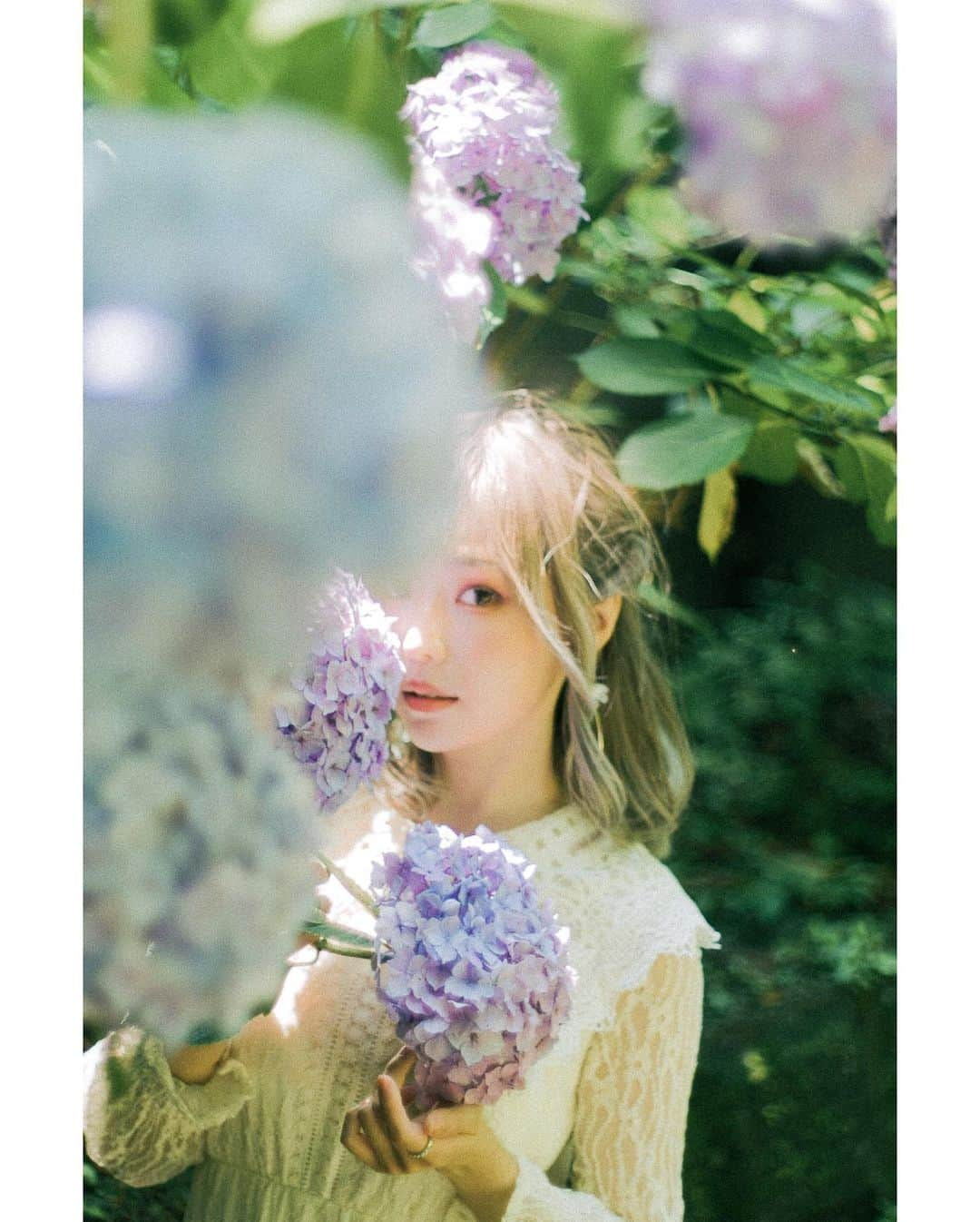 Elyさんのインスタグラム写真 - (ElyInstagram)「Hydrangea ,after the rain. ~1 雨上がりのアジサイ小道。 雨後的紫陽花小徑. 📷@kie0087 .  #elycosplay #dailyely #elydaily #blessed #summer  #hydrangea」6月25日 17時09分 - eeelyeee