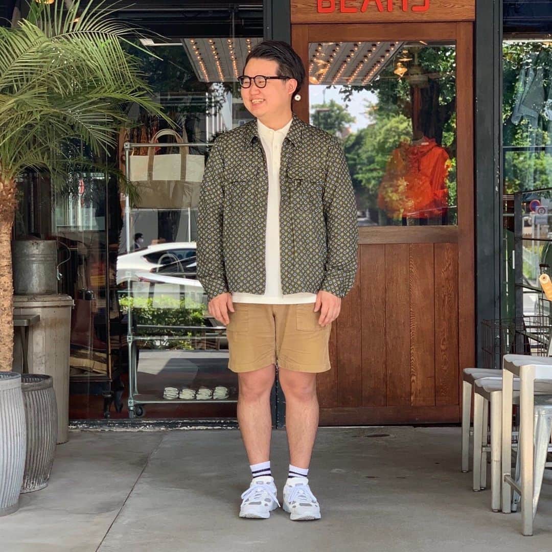 のインスタグラム：「BEAMS PLUS STYLE  #beams #beamsplus #beamsplusharajuku #harajuku #tokyo #geometric #engineeredgarments #newbalance #newbalance992 #mensfashion #mensstyle #menswear」