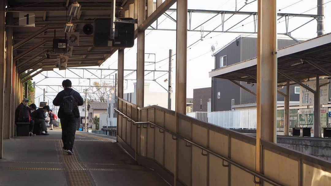 伊藤桃さんのインスタグラム写真 - (伊藤桃Instagram)「【#伊豆箱根鉄道駿豆線 #伊豆仁田駅 】#いずっぱこ の旅もいよいよラスト。 最後に乗ったのは·····いきに見た✨#伊豆箱根鉄道1300系 の西武さんカラー！ #イエローパラダイストレイン ^^* 🚉 2.3枚目: すっかり夕暮れ時、日常の伊豆仁田駅·····´`* この駅のこの日常感と、真っ直ぐに伸びる線路がすてきだったな····· 4枚目: 車窓からみた夕陽と富士山(●︎´▽︎`●︎) 6枚目:そして終点三島駅へ！ゴール✨♡ 🚉 ここからはももが気になったおまけへん。笑 7枚目: 伊豆仁田駅前にある可愛らしい居酒屋さん。いってみたいー！ 8枚目: 三島駅にて。むかしなつかし冷凍みかん🥰 🚉 9枚目: 一緒にたびをしてくれたゆうちゃんとパチリ♡ ✂︎-----------------㋖㋷㋣㋷線-------------------✂︎ のんびりつづってきた伊豆箱根鉄道の旅もここでおしまい🥰 楽しかったし早く乗り鉄行きたいなあ✨ また次の旅に·····つづく！ヽ(*´∀｀)ノ」6月25日 17時07分 - itomomo_tetsu