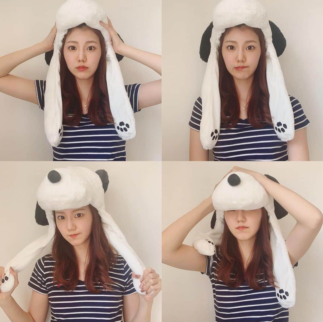 のインスタグラム：「アトラクション並んどる時は、こんな感じ☺️1人でワクワクと脇の体操ダンスをしながら(今度動画載せる)、何時間でも並べるタイプ🌻求めとる、アドベンチャー！！ こんなお友達、いかがですか？  ちなみに腕の肌の色が左右違うのは…お許しください、、太陽の攻撃力すごすぎて！！！！ . . .  #被り物#彼女感#彼女#写真#自撮り#カメラ女子 #被写体#女子大生 #셀카#얼스타그램#좋아요#좋아요반사#소통#팔로우환영#오오티디#오늘의훈녀#撮影#shooting#korea#japan#japanesegirl #usj」