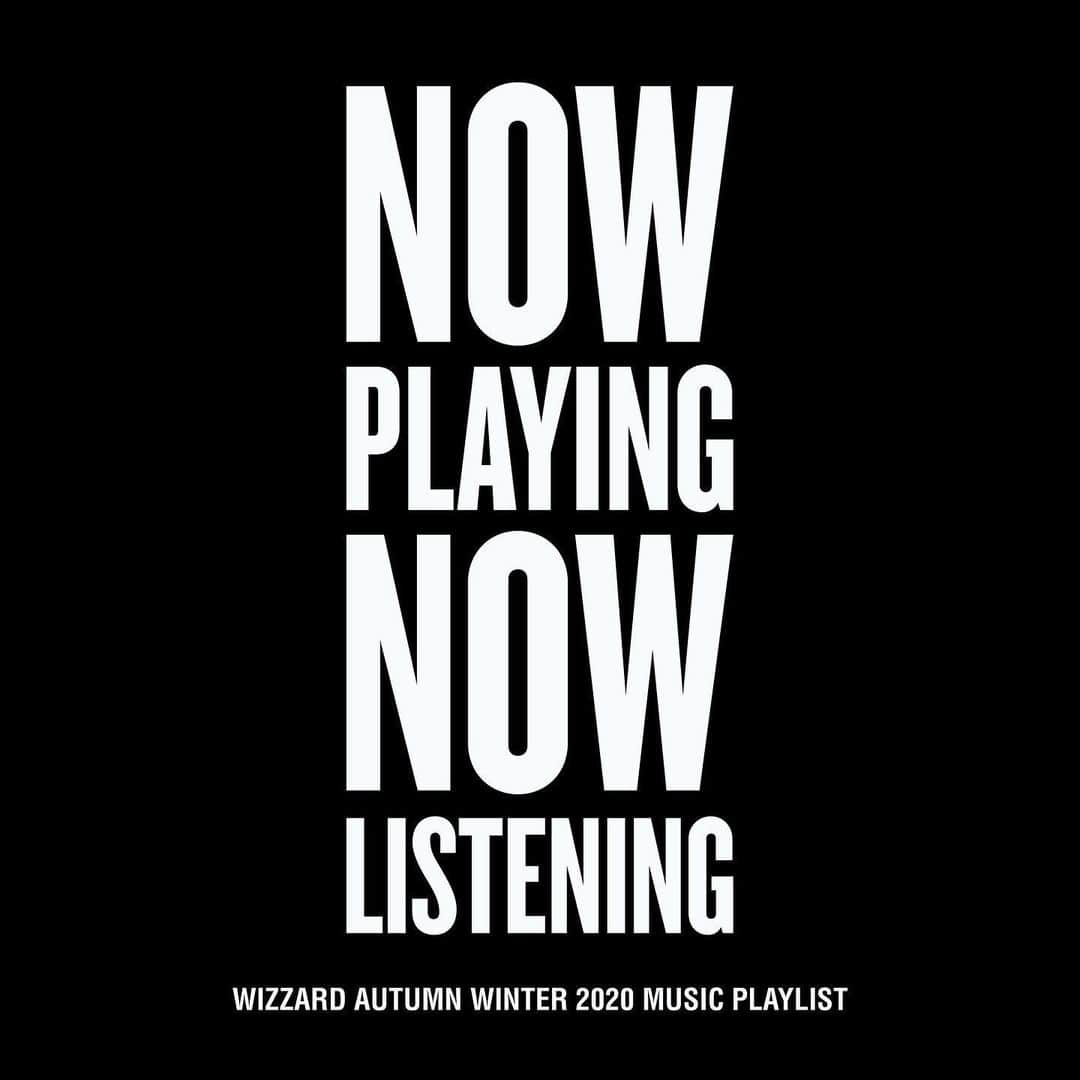 ウィザードのインスタグラム：「WIZZARD AUTUMN WINTER 2020 MUSIC PLAYLIST  AUTUMN WINTER 2020 イメージ PLAYLISTを作成いたしました。 SpotifyとApple Musicにて公開しております。 是非ご視聴してみてください。  今期テーマのモチーフでもあるInterpolの楽曲 “PDA” や Christopher Millsが手がけたMusic Video作品とコレクションルックの世界観をイメージしセレクトしたPLAYLISTになります。 NY出身のInterpolが所属しているMatador RecordsのバンドやNYのバンドなどを中心にセレクトしました。  2枚目、3枚目のQRコードよりプレイリストに移動することができます。  #wizzard_fac #wizzard #fashion #tokyofashion #streetfashion #fashionphoto #streetwearbrand #streetwearaddicted #20AW #designersbrand #domesticbrand #tokyofashionweek #2020AW #spotify #applemusic #playlist」