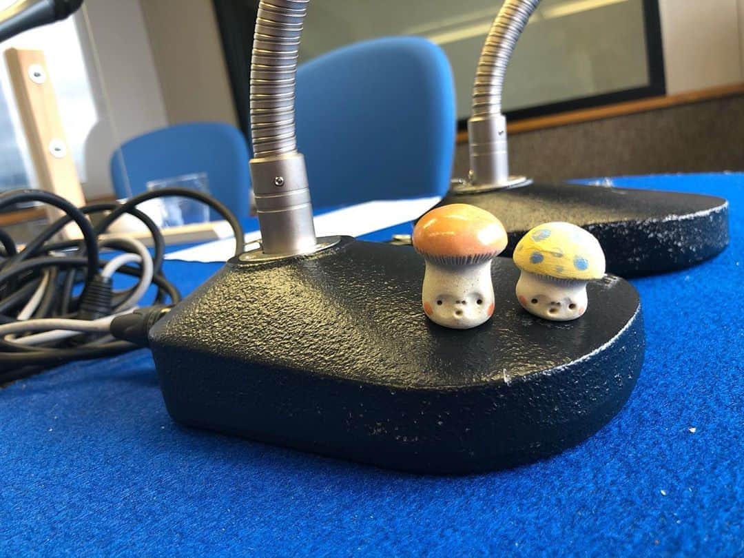 のインスタグラム：「* マエオカテツヤさんが誕生日プレゼントをくださいました🎁はにわ作家・松江直樹さんの置き物🍄このなんとも言えない表情がたまらなく可愛い〜🥺💕💕ずーっと見つめているとどこかで見たことあるような気がして考えていたら...🤔思い出した！関西テレビの番組で紹介されてた！！！あのきのこちゃんが我が家にも😍ありがとうございます✨ . #マエオカテツヤの全開木曜日 #マエオカテツヤ さん #松江直樹 さん #WBS #和歌山放送 #和歌山 #ラジオ #アナウンサー #ママ時々アナウンサー #ママウンサー」