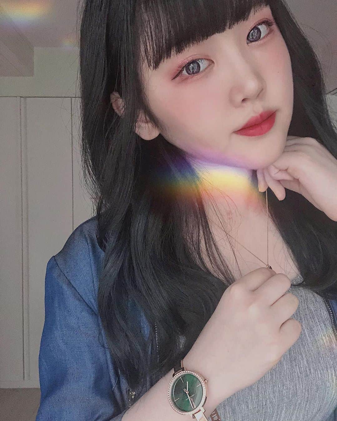 のインスタグラム：「綺麗なグリーンとピンクゴールドに惚れました、お揃いにする方？❤︎ . コード【nanahfq】でお得になっちゃいます、是非」