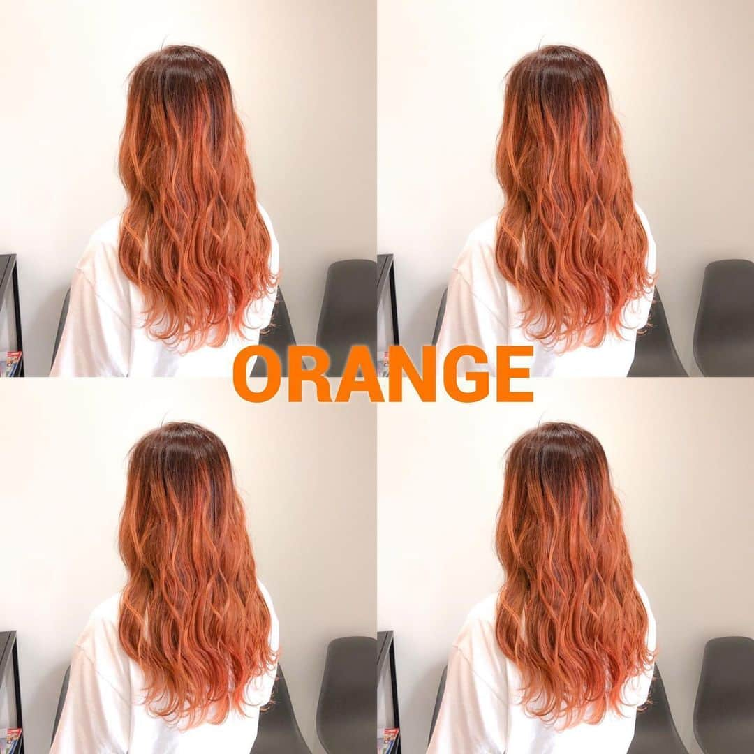 ハナフサユウスケさんのインスタグラム写真 - (ハナフサユウスケInstagram)「orange🍊 ＊ ＊ 程良く個性出せますー ＊ ＊ #hairarrange#ヘアアレンジ#ヘアセット#美容室#美容師#姫路#岡山#赤穂#赤穂市#簡単アレンジ#ヘアアレンジ動画#セルフアレンジ#インナーカラー#バレイヤージュ#サロンモデル#サロモ#撮影#ハイライト#グラデーション#外国人風カラー#グレージュ#ラベンダーアッシュ#グレーアッシュ#ブリーチ#ムラシャン#ハイトーン#美容学生#オレンジカラー」6月25日 22時26分 - yusuke8723