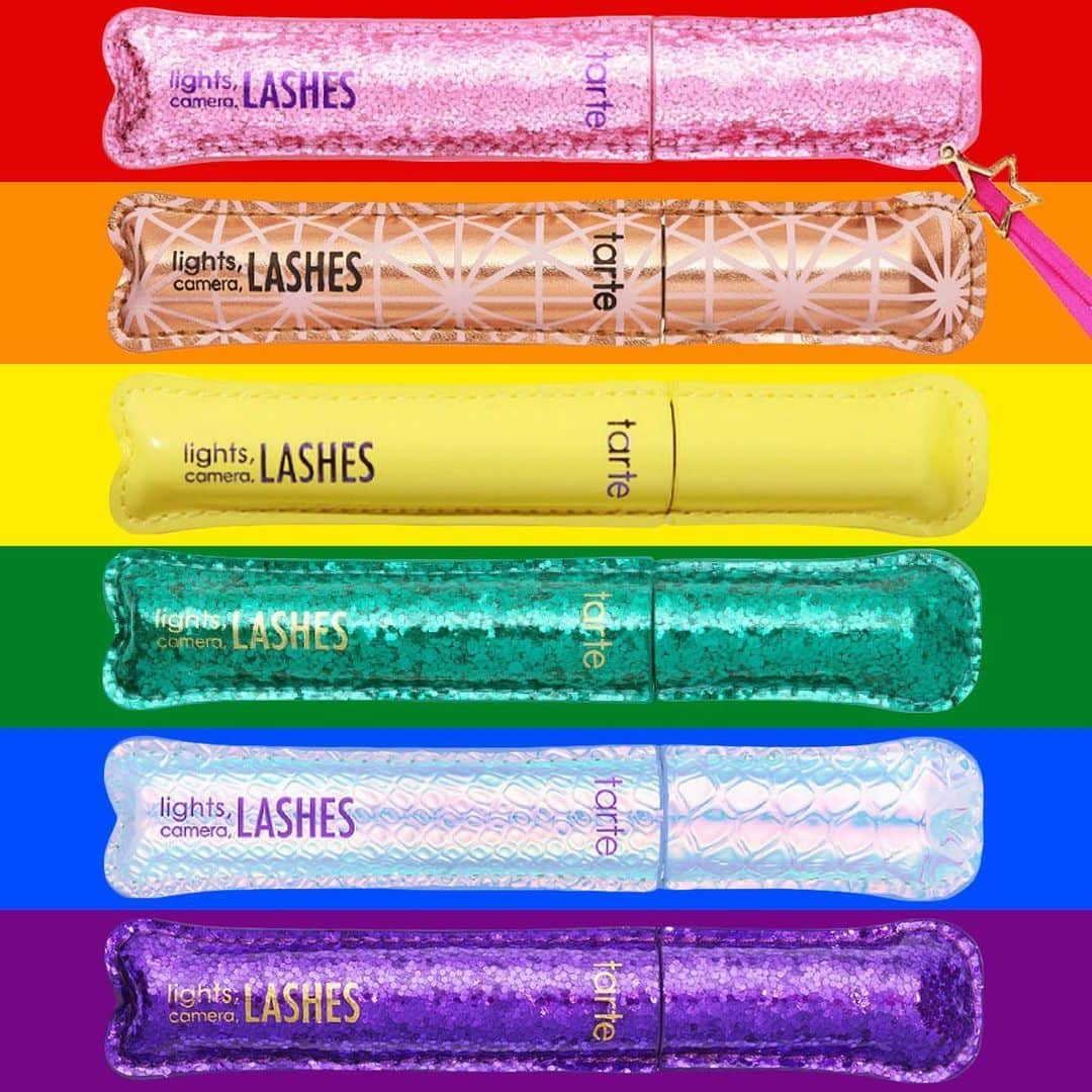 Tarte Cosmeticsさんのインスタグラム写真 - (Tarte CosmeticsInstagram)「Celebrating #Pride month by throwin' it back to some of our sparkly, fun limited-edition packaging ft. our lights, camera, lashes 4-in-1 mascaras! 🤩 Happy Pride month to our tartelettes in the LGBTQ+ community! 🏳️‍🌈 #crueltyfree #rethinknatural #tartepride」6月25日 23時14分 - tartecosmetics