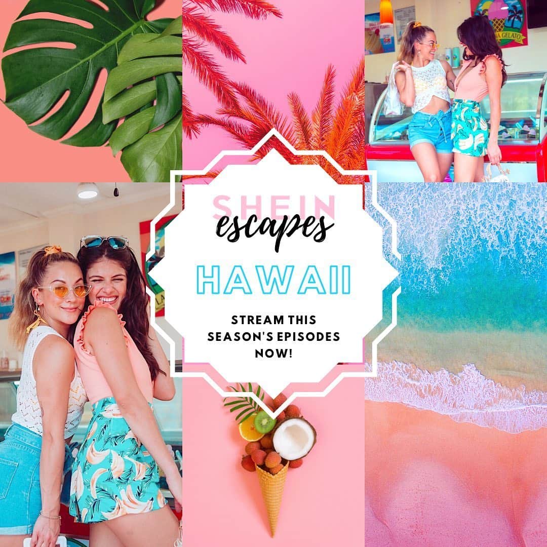 SHEINさんのインスタグラム写真 - (SHEINInstagram)「Feeling tropical? 🍍  Tune in to watch the latest season of #SHEINescapes 🐋 in #Hawaii!  Comment below: Which activity would you want to try in Hawaii?  Link: https://bit.ly/2AL5TO0」6月25日 23時12分 - sheinofficial