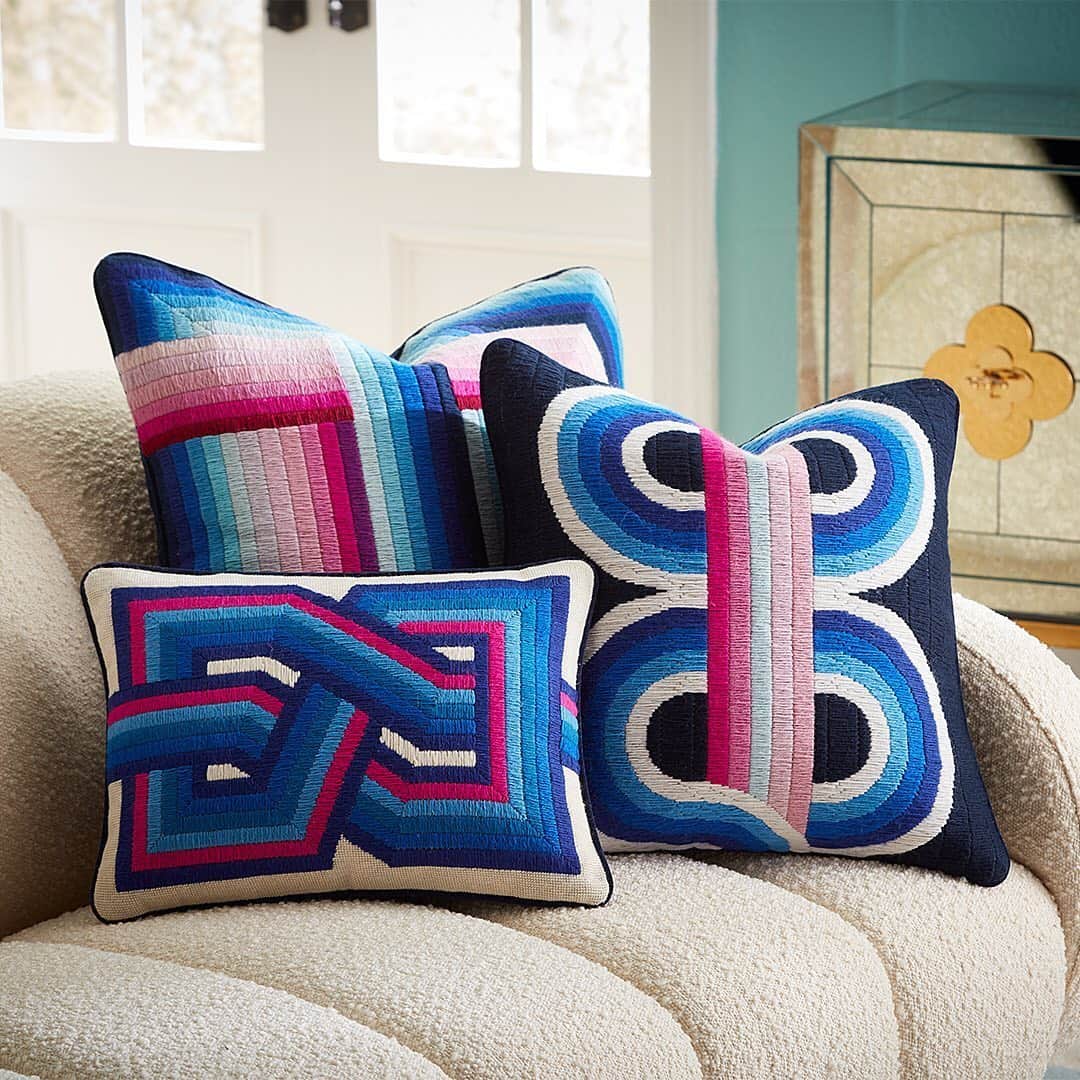 Saks Fifth Avenueのインスタグラム：「Sometimes all it takes is a pillow–or three–to change your mood. Leave it to @jonathanadler to bring some comfort and joy in June.」