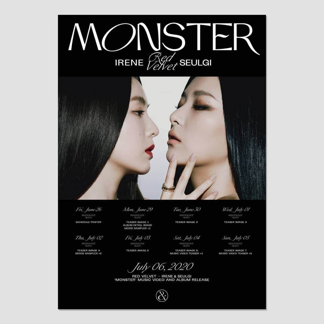 Red Velvetさんのインスタグラム写真 - (Red VelvetInstagram)「Red Velvet - IRENE & SEULGI 레드벨벳-아이린&슬기  The 1st Mini Album [‘Monster’] - 🎧 2020.07.06. 6PM (KST) 👉 redvelvet-ireneseulgi.smtown.com - #RedVelvet_IRENE_SEULGI #레드벨벳_아이린_슬기 #IRENE #아이린 @renebaebae #SEULGI #슬기 @hi_sseulgi #RedVelvet #레드벨벳 #Monster」6月26日 0時00分 - redvelvet.smtown