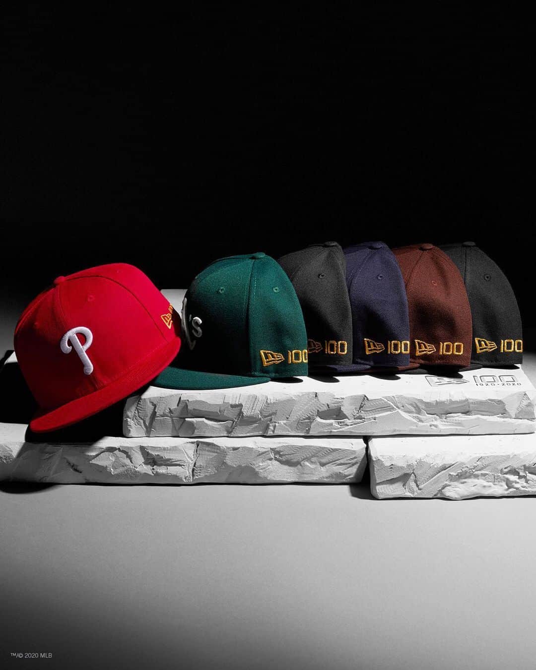 ニューエラ・キャップのインスタグラム：「Celebrating our 100th on the cap that became a crown. The MLB Authentic Collection 59FIFTY 100th Anniversary Edition is available now at neweracap.com . Link in bio!」