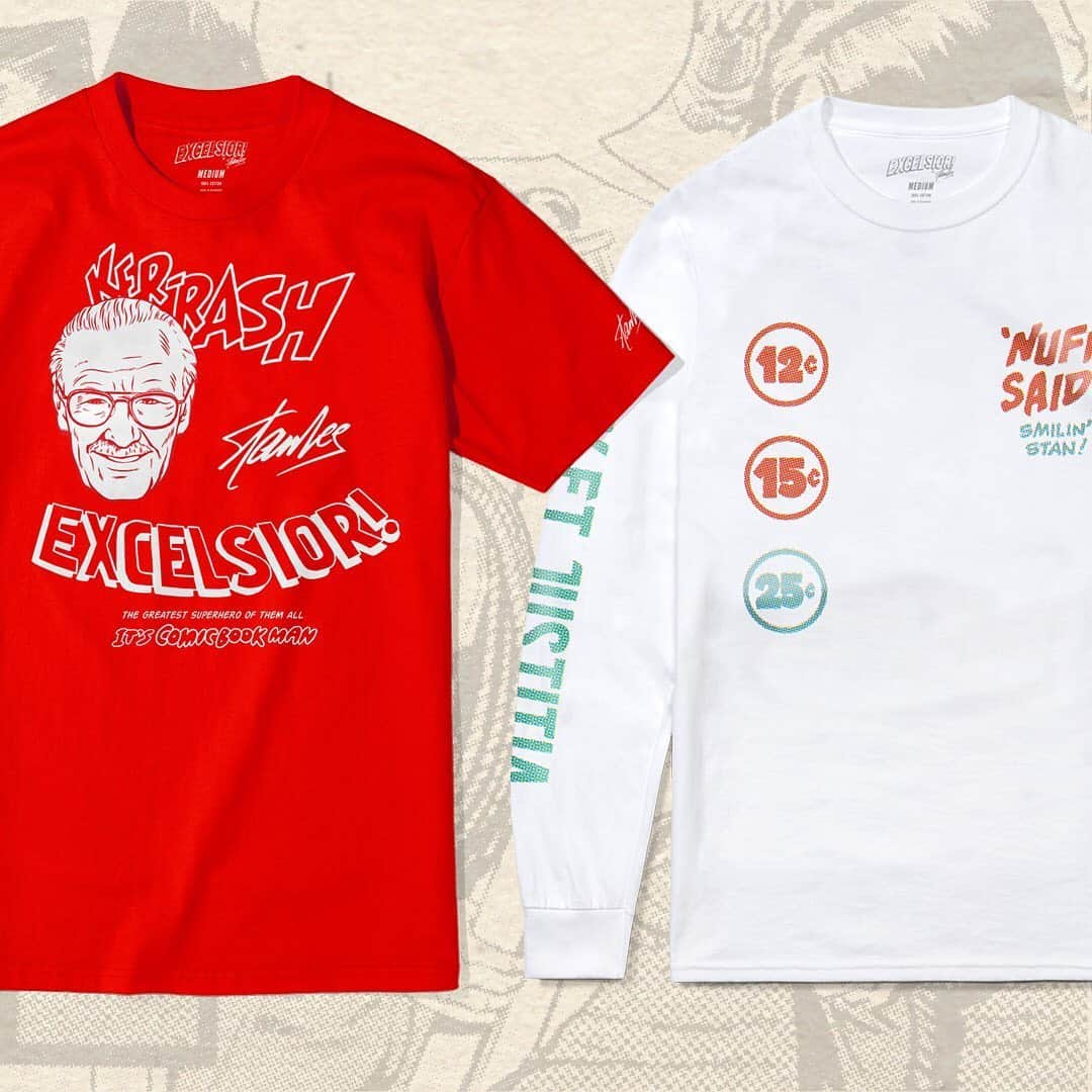 スタン・リーさんのインスタグラム写真 - (スタン・リーInstagram)「💥 NOW AVAILABLE 💥 ... Excelsior! Real Life Superhero Collection • Stan Lee celebrated heroes of all kinds in his comics. This limited edition apparel collection was designed for true Stan fans, honoring the everyday superheroes Stan always applauded. The collection is available for just 4 days, so don't sleep 💤 • A portion of proceeds supports real life heroes working on the front lines via @frontlinefoods. Frontline Foods gives much needed support to restaurant and healthcare workers by providing healthy meals from local restaurants in 50+ cities. • @excelsiorbystan is the official brand honoring the legacy of Stan Lee, owned and operated by POW! Entertainment, the independent company Stan founded in 2001. • Link in bio 🛒 #stanlee #excelsior #reallifesuperhero」6月26日 1時00分 - therealstanlee