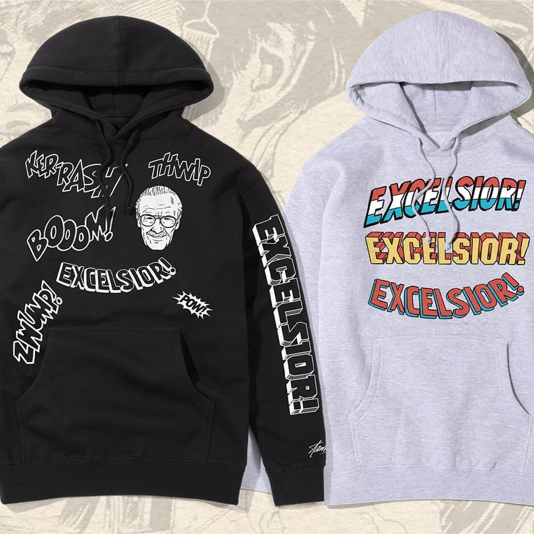 スタン・リーさんのインスタグラム写真 - (スタン・リーInstagram)「💥 NOW AVAILABLE 💥 ... Excelsior! Real Life Superhero Collection • Stan Lee celebrated heroes of all kinds in his comics. This limited edition apparel collection was designed for true Stan fans, honoring the everyday superheroes Stan always applauded. The collection is available for just 4 days, so don't sleep 💤 • A portion of proceeds supports real life heroes working on the front lines via @frontlinefoods. Frontline Foods gives much needed support to restaurant and healthcare workers by providing healthy meals from local restaurants in 50+ cities. • @excelsiorbystan is the official brand honoring the legacy of Stan Lee, owned and operated by POW! Entertainment, the independent company Stan founded in 2001. • Link in bio 🛒 #stanlee #excelsior #reallifesuperhero」6月26日 1時00分 - therealstanlee