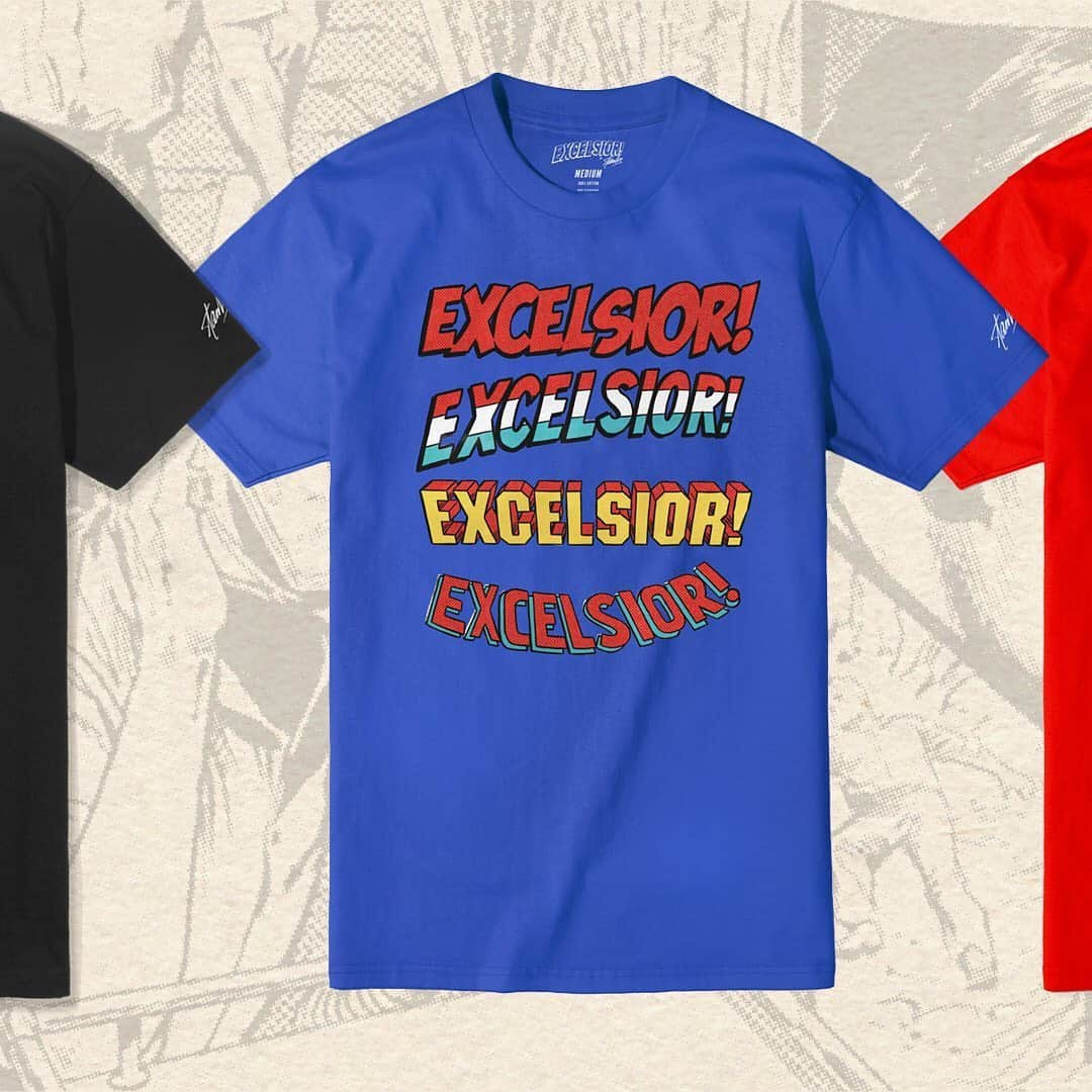 スタン・リーさんのインスタグラム写真 - (スタン・リーInstagram)「💥 NOW AVAILABLE 💥 ... Excelsior! Real Life Superhero Collection • Stan Lee celebrated heroes of all kinds in his comics. This limited edition apparel collection was designed for true Stan fans, honoring the everyday superheroes Stan always applauded. The collection is available for just 4 days, so don't sleep 💤 • A portion of proceeds supports real life heroes working on the front lines via @frontlinefoods. Frontline Foods gives much needed support to restaurant and healthcare workers by providing healthy meals from local restaurants in 50+ cities. • @excelsiorbystan is the official brand honoring the legacy of Stan Lee, owned and operated by POW! Entertainment, the independent company Stan founded in 2001. • Link in bio 🛒 #stanlee #excelsior #reallifesuperhero」6月26日 1時00分 - therealstanlee