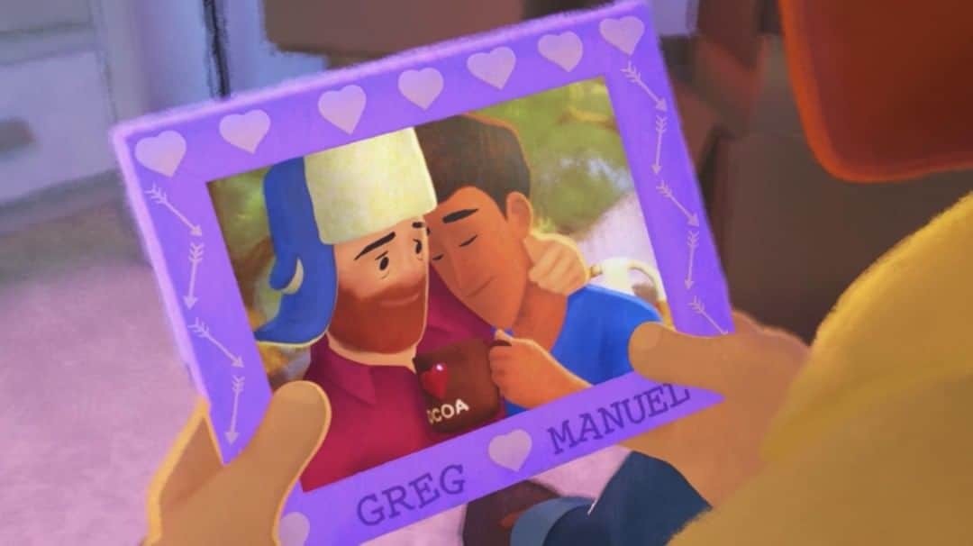 Disney Pixarさんのインスタグラム写真 - (Disney PixarInstagram)「Love is love. Out is now streaming on Disney+. #PrideMonth」6月26日 1時14分 - pixar