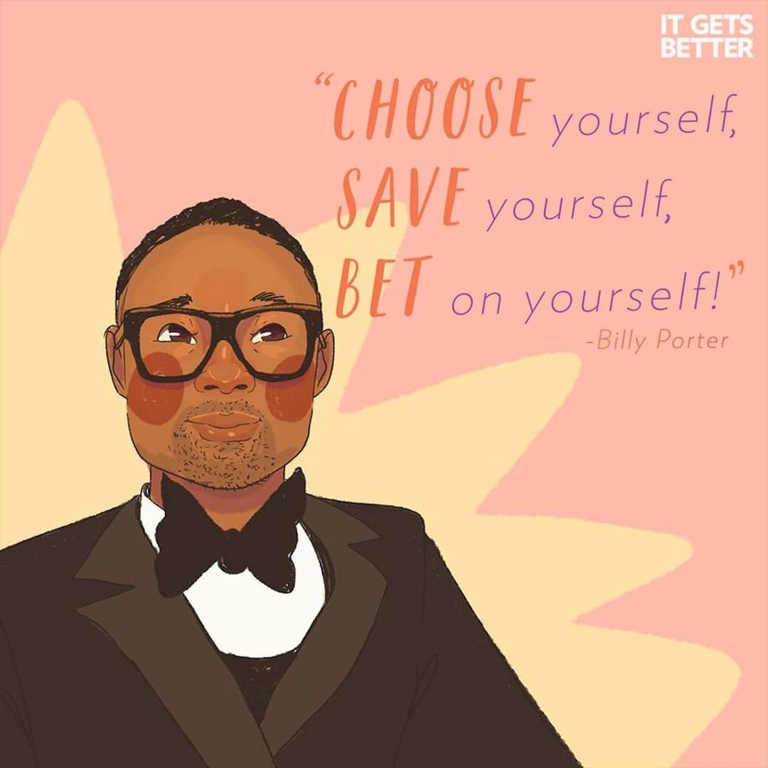 Tumblrさんのインスタグラム写真 - (TumblrInstagram)「Have a favorite quote from an LGBTQIA+ icon? We want to hear it! — itgetsbetterproject.tumblr.com⁠ #tumblrstaffpicks: @milomars_⁠ #actsofpride #pride #billyporter」6月26日 1時20分 - tumblr