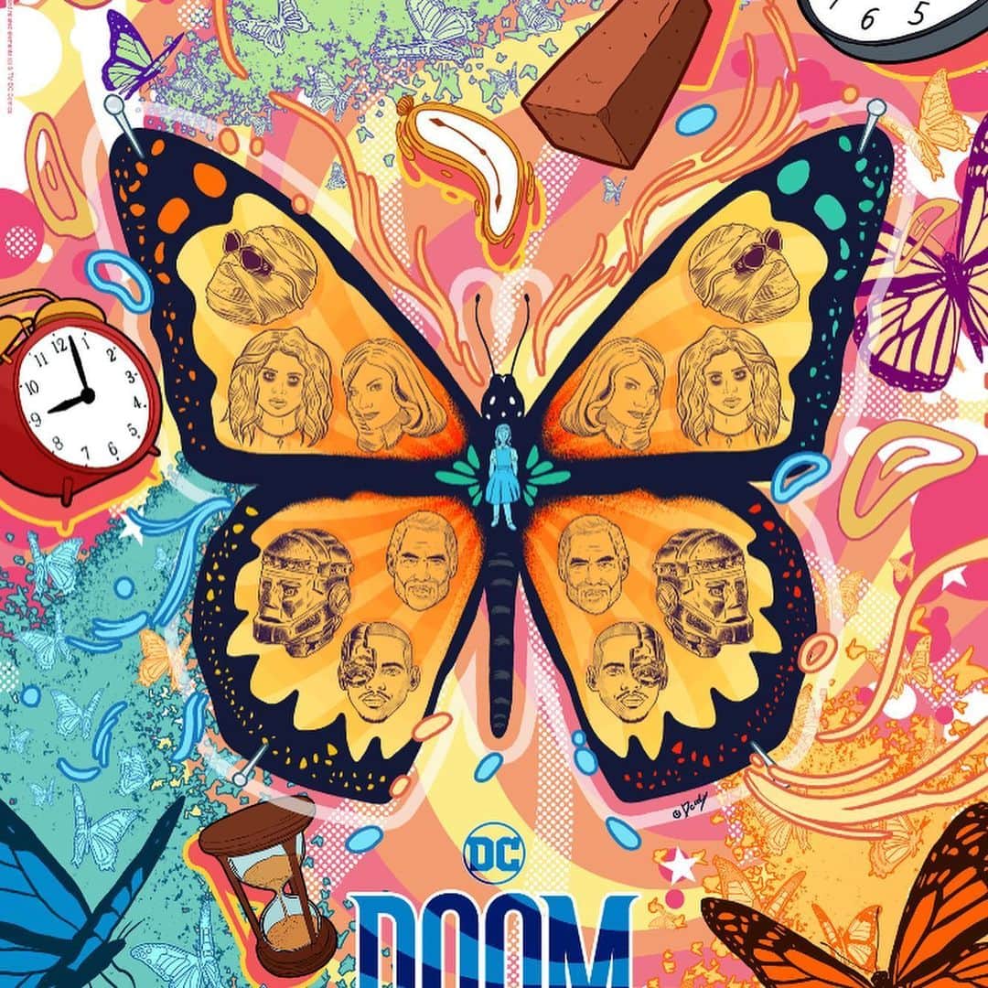ジュリー・マクニヴンさんのインスタグラム写真 - (ジュリー・マクニヴンInstagram)「Let’s get weird! @dcdoompatrol season 2 premieres today on @hbomax !!! #doompatrol *Butterly poster by @_doaly」6月26日 1時35分 - juliemcniven