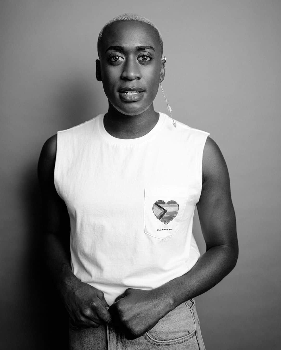 Club Monacoのインスタグラム：「With Pride: This Pride was not the month we expected, but it’s the one we needed. We’ve seen communities across the globe come together on behalf of equality and justice, transforming everyday people into powerful voices and leaders. In celebration, we think about this sentiment and about the leaders who have led with pride since the beginning—from Marsha P. Johnson and the early leaders of the Stonewall Riots to the organizers from BIPOC communities behind our modern movements. We champion all who move forward with pride. ⠀⠀⠀⠀⠀⠀⠀⠀⠀ We’ve partnered with a few friends to explore what Pride means to them, what they’ve learned from the generation before us, how they’re continuing the fight today, and their hopes for sustained change and activism in the next generation. #CMPride #pride ⠀⠀⠀⠀⠀⠀⠀⠀⠀ First up: @vincint He/Him/His Singer, Artist ⠀⠀⠀⠀⠀⠀⠀⠀⠀ "I feel most proud of my community when we step into the fight for others and show up for them when the world won’t!" ⠀⠀⠀⠀⠀⠀⠀⠀⠀ . . Pictured in the Club Monaco Pride Sleeveless T-Shirt. 50% of the purchase price from the Pride T-Shirt will be donated to @stonewallfoundation , a New York-based group created in support and celebration of the LGBTQIA+ community. stonewallfoundation.org  #CMPride #pride」