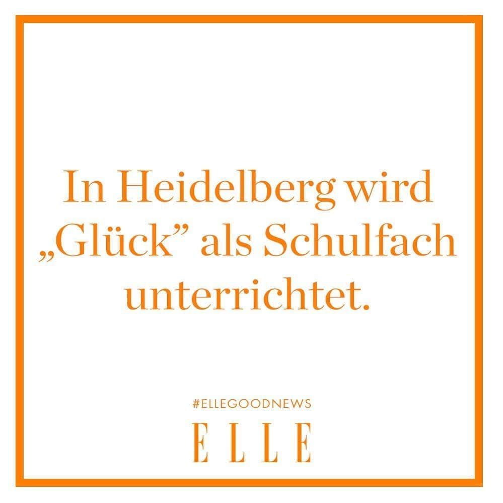 ELLE Germanyさんのインスタグラム写真 - (ELLE GermanyInstagram)「Die Lehrerin Andrea Gietzelt unterrichtet seit sechs Jahren an einer Berufsschule in Heidelberg das Schulfach „Glück“. Dabei handelt es sich um ein freiwilliges Zusatzfach, in dem sich die Schüler*innen mit wissenschaftlichen Erkenntnissen aus der Psychologie, einem positiven Mindset und dem Umgang mit psychischen Problemen auseinandersetzen. Es soll ihnen vor allem dabei helfen, ihre Persönlichkeit kennenzulernen und Ziele für sich zu definieren. #ellegoodnews #glück #mindest #happiness」6月26日 1時56分 - ellegermany