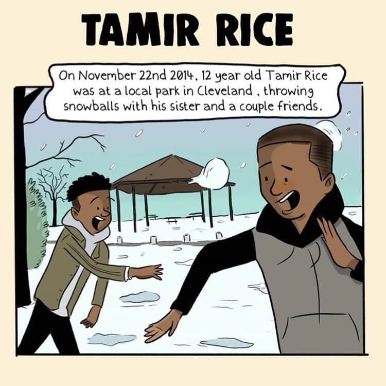ヴィオラ・デイヴィスさんのインスタグラム写真 - (ヴィオラ・デイヴィスInstagram)「To honor you on your birthday know we are fighting. We are fighting to honor the dreams, life you should've had.❤🙏🏿 #TamirRice #SayHisName • Tamir Rice . *update- the officer who shot Tamir did so while still inside the squad car, had only started and wasnt yet supposed to have a firearm. When Tamir was shot his sister ran up to the scene where she was tackled to the ground, where she watched Tamir die. No ambulance was called. Tamir had special needs. - source , a family member of Tamir. . . . Largely based off of the article "the final hours of Tamir Rices life" by Ryllie Danylko, cleveland.com, 2015 and the official report by Cuyahoga state prosecutor Timothy J McGinty. .  #art #arte #procreate #design #creative #doodle #cartoon #ireland #comic #instart #artist #instaartist #wip #drawing #ink #sunday  #comic #book #webcomic #webcomics #tamirrice  #blacklivesmatter 🔁@thefakepan」6月26日 7時28分 - violadavis
