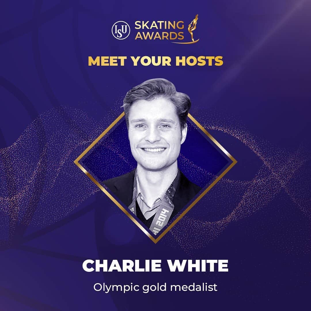 タニス・ベルビンのインスタグラム：「Happy to announce that @charlieawhite and I will be serving as hosts for the inaugural @isufigureskating Skating Awards on July 11th!」