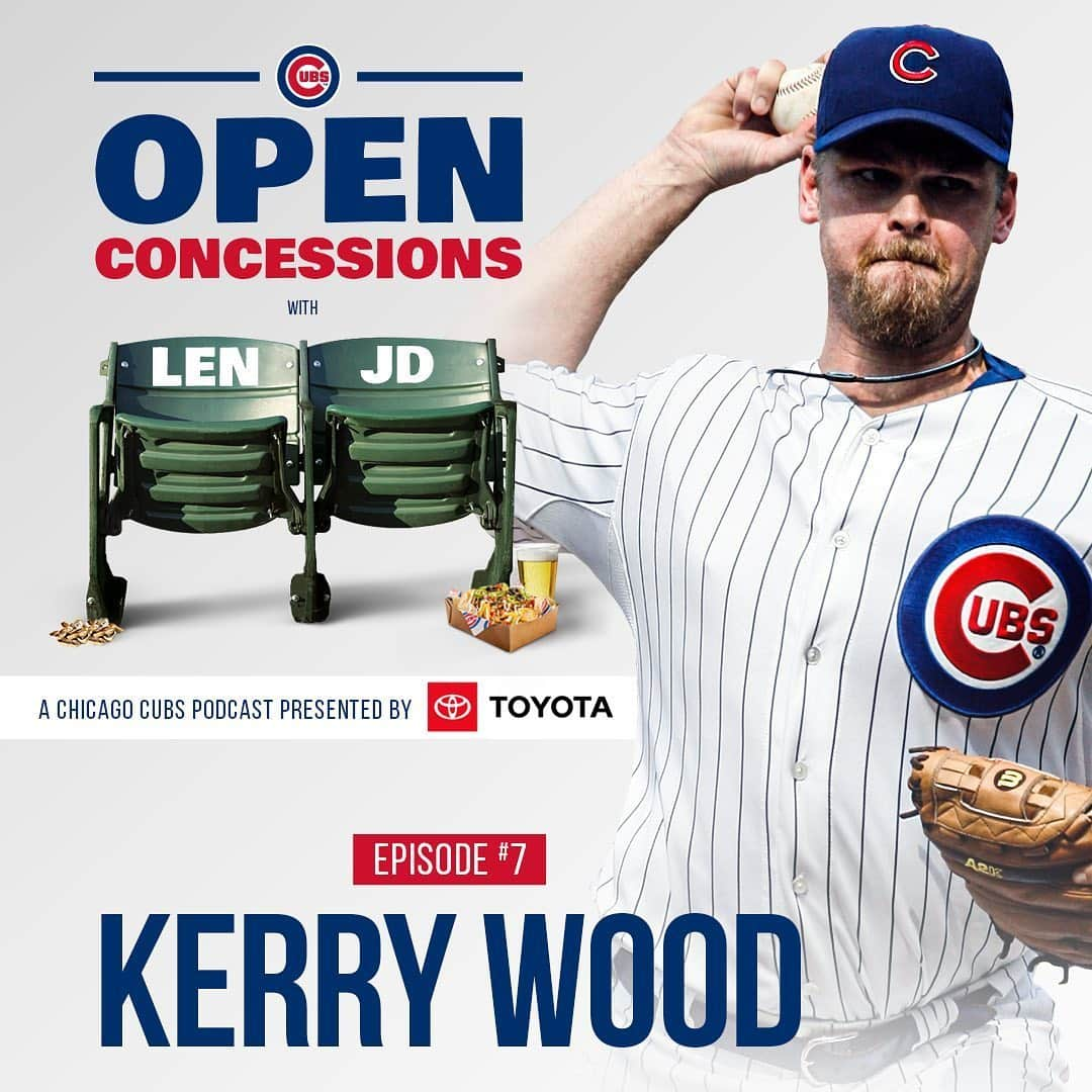 シカゴ・カブスさんのインスタグラム写真 - (シカゴ・カブスInstagram)「Cubs great @kerry.wood34 joins Len & JD to share stories behind some favorite moments from his MLB career. Cubs.com/Podcast or link in bio.」6月26日 2時29分 - cubs