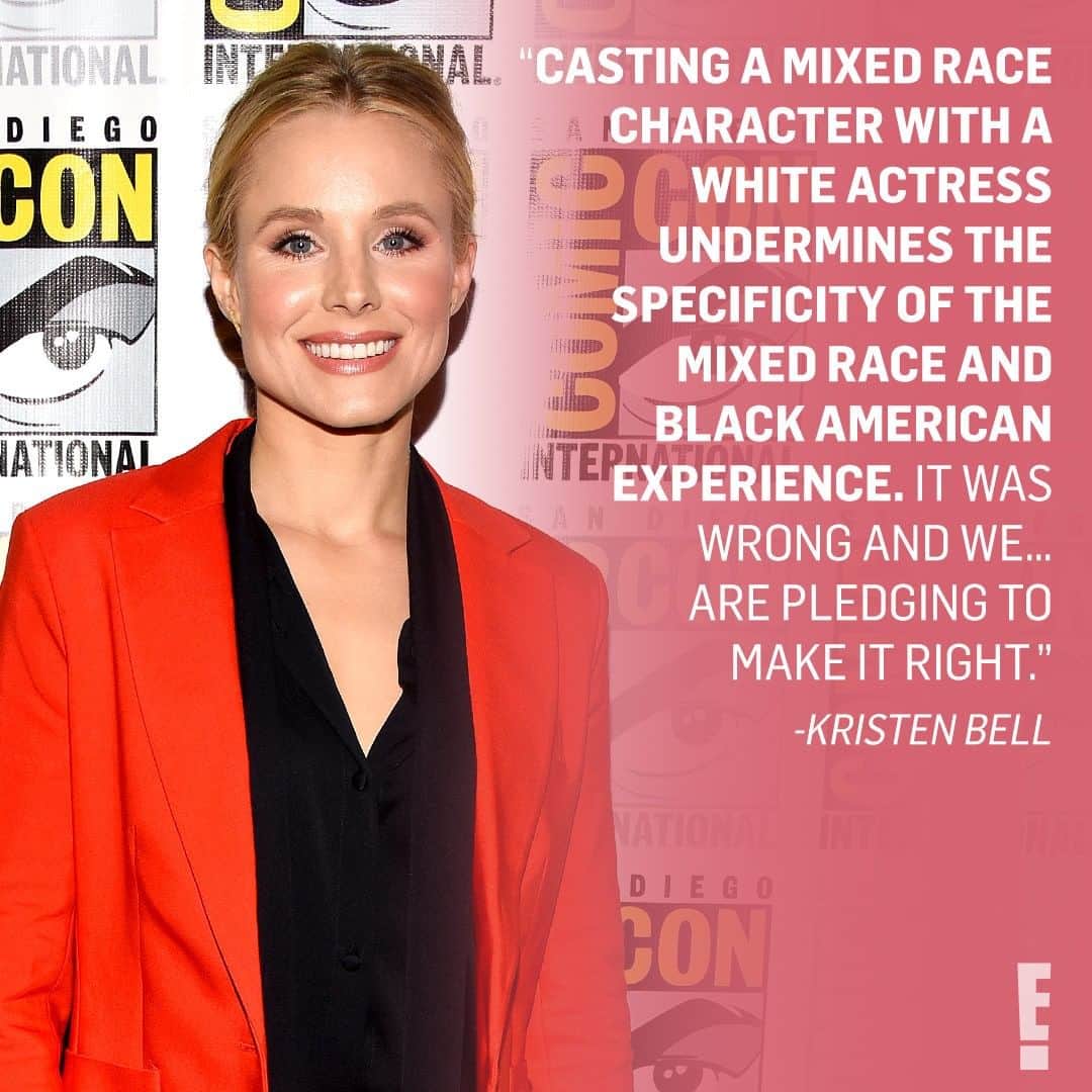 E! Onlineさんのインスタグラム写真 - (E! OnlineInstagram)「Kristen Bell announced that she will step down as the biracial character Molly in the show #CentralPark. Everything the show's creative team said about inclusion is at the link in our bio. (📷: Getty)」6月26日 3時01分 - enews