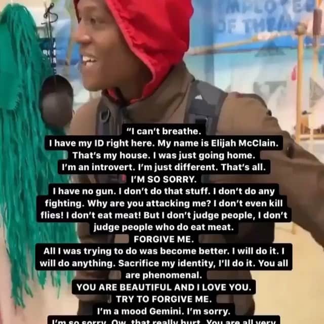 ケリー・オックスフォードのインスタグラム：「I’ve been trying to come up with words that express how I feel about Elijah’s murder. From the person who called the police because a Black man was bundled up and dancing down the street, to the police who very clearly didn’t see him as human. I, along with so many of you, am enraged. In my stories I’ve posted numbers to call and demand the officers who killed Elijah be charged with the murder they committed. The only mailbox I got through to this morning was the Governor’s, but I’ll keep trying. Please. Keep calling, keep posting. Do it for this exceptional man and do it for all Black and Brown people who are at risk when they go out for an iced tea. ❤️ #JusticeForElijahMcClain #AuroraPoliceDepartment #SayHisName」