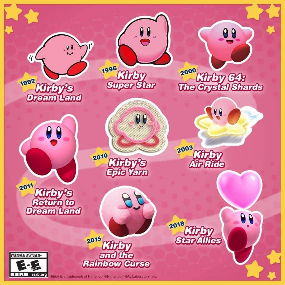 任天堂アメリカさんのインスタグラム写真 - (任天堂アメリカInstagram)「Kirby may have changed up his look over the years, but the hungry hero is as cute as ever!」6月26日 5時00分 - nintendoamerica