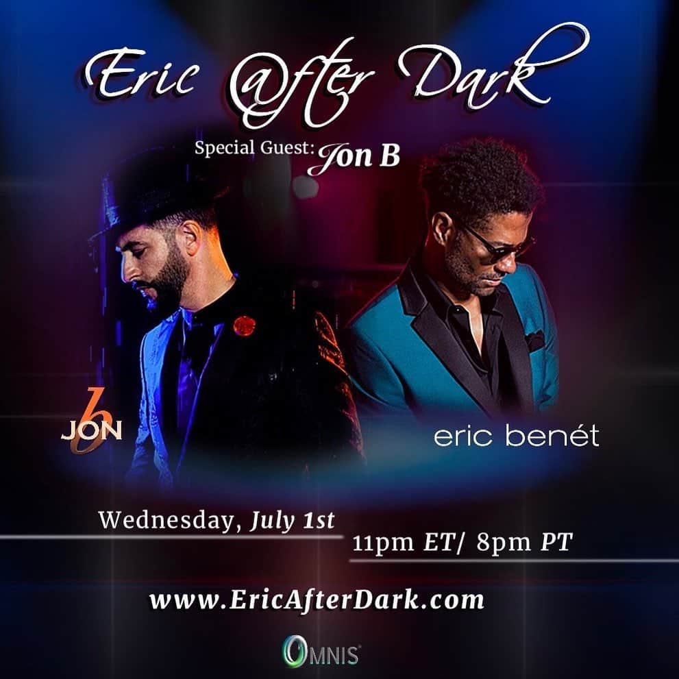 エリック・ベネイさんのインスタグラム写真 - (エリック・ベネイInstagram)「The wait is over! join me and Jon B for the first episode of #Ericafterdark .. Its sexy, its soothing, its for the grown folks only! Don't miss it ... Head to ericbenet.net for details. @officialjonb」6月26日 5時37分 - ericbenet