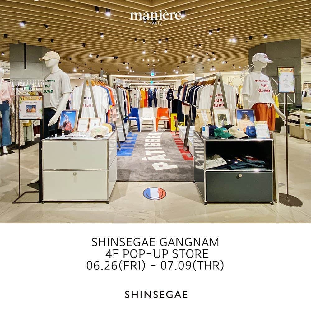 パク・ヨンインのインスタグラム：「@maniere.official 6.26 - 7.9 pop-up store. 신세계백화점 강남점 본관 4F #마니에 #maniere」