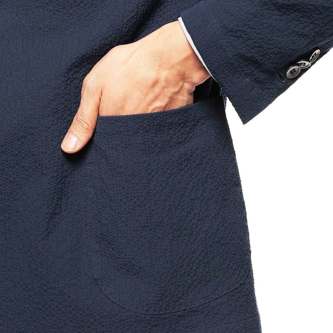 マリオムスカリエッロさんのインスタグラム写真 - (マリオムスカリエッロInstagram)「.com Hand made Jacket made of 100% Cotton “seersucker”」6月26日 15時50分 - mariomuscariello