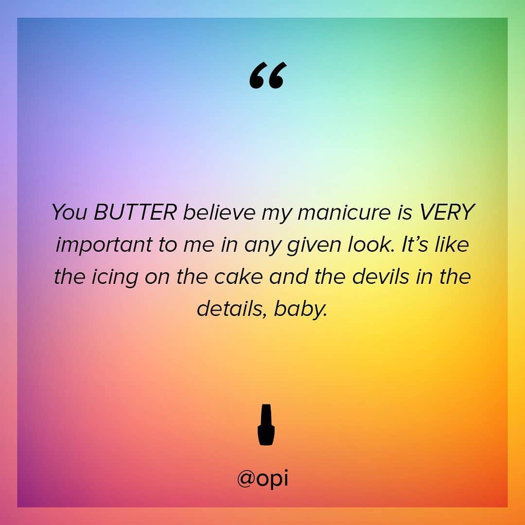 OPIさんのインスタグラム写真 - (OPIInstagram)「Our next #Pride spotlight is @spreadingbutter from Los Angeles. 🌈 Use the #linkinbio to learn about her drag journey, how she's celebrating #PrideMonth, and how important a mani is for her overall drag look. Swipe to see some powerful quotes from her interview.」6月26日 8時32分 - opi