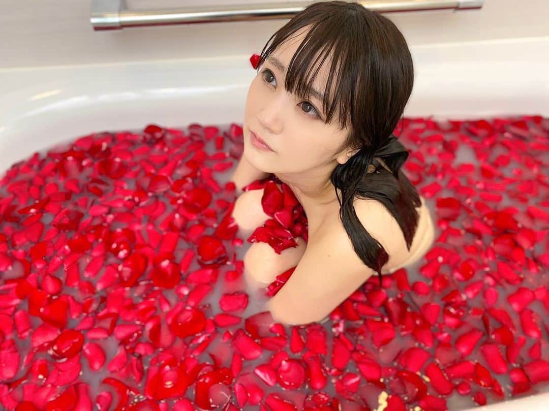 浜田翔子さんのインスタグラム写真 - (浜田翔子Instagram)「バラ1001本の行方、、、 100本バラ風呂やドライフラワー 🌹🛁になりました🥰 1枚1枚綺麗だった🥀🥺 豪華なお風呂やぁ🛁🧼🥰」6月26日 11時54分 - shoko_hamada