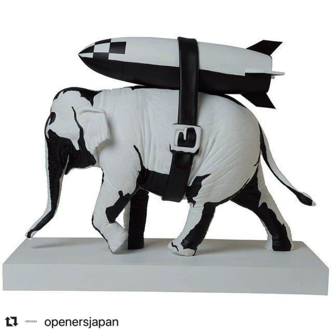 MEDICOM TOYさんのインスタグラム写真 - (MEDICOM TOYInstagram)「#Repost @openersjapan with @make_repost ・・・ Elephant with Bomb ORIGINAL Ver.｜MEDICOM TOY⠀ https://openers.jp/design/design_features/CRfGt⠀ ＃MEDICOMTOY　#メディコムトイ⠀ @medicom_toy」6月26日 12時01分 - medicom_toy