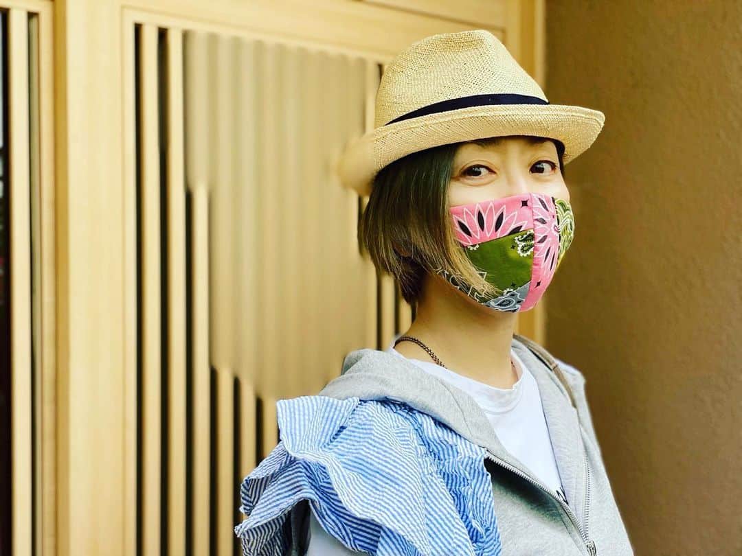 熊谷真実さんのインスタグラム写真 - (熊谷真実Instagram)「@ritos.tokyo  マスク可愛い #熊谷真実#涼しいマスクでお出かけ#@ritos.tokyo」6月26日 12時54分 - mami_kumagai310