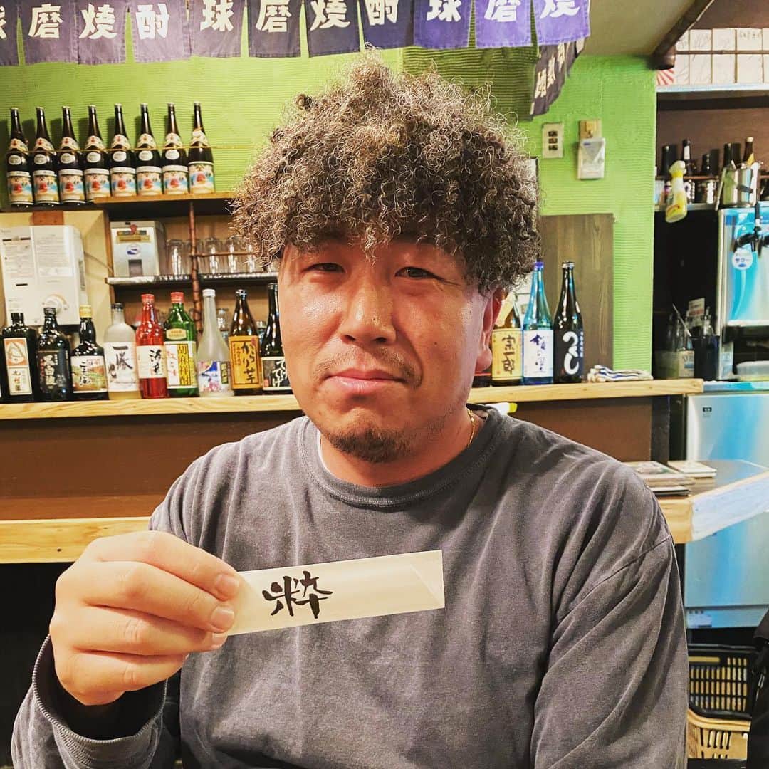 DJ ATSUのインスタグラム：「先日は、MUCにご飯ゴチになりました。﻿ 久しぶりに色々と話せて良かった。﻿ あんがとー！﻿ ﻿ "粋"」