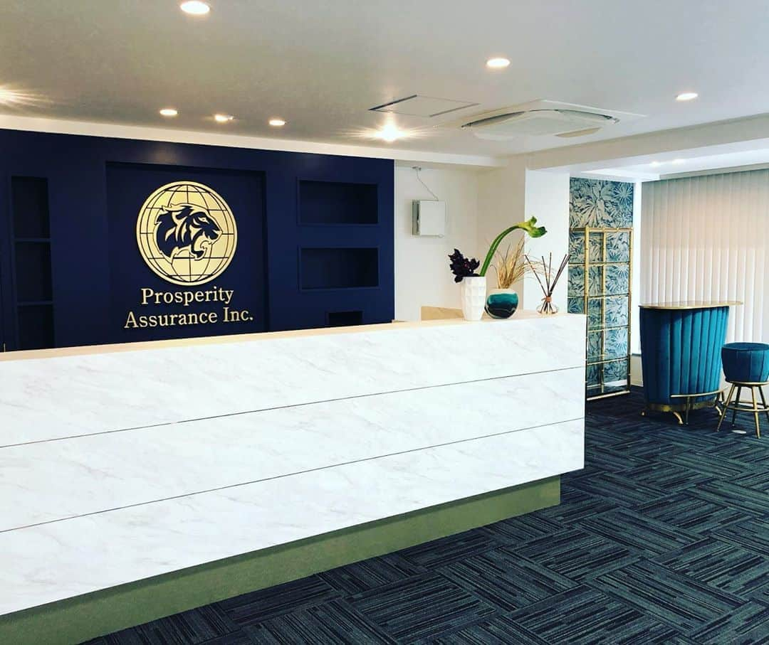 寺口泰海のインスタグラム：「新しい会社のオフィスが完成😊  #ProsperityAssuranceInc.」