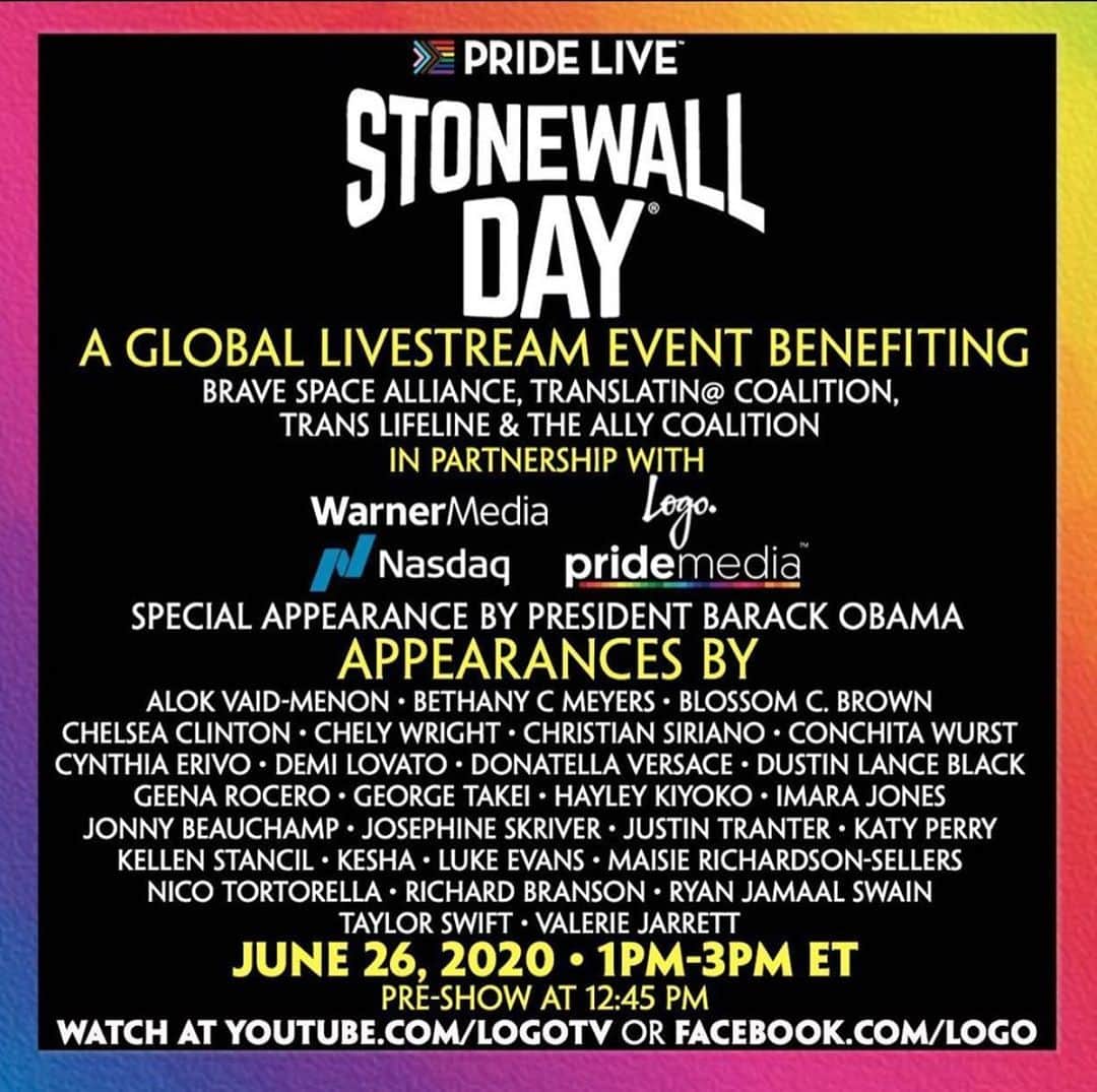 IMG Modelsさんのインスタグラム写真 - (IMG ModelsInstagram)「Join us in supporting Pride Live's #StonewallDay - a global livestream event today to benefit LGBTQ+ organizations most affected by COVID-19, including @bravespacealliance, @allycoalition, @translatinacoalition, & @translifeline. Follow @prideliveofficial for updates. Take action now and support Stonewall Day by texting REBEL to 243725. Every donation helps! #lgbtq #pride #pride365 #stonewallriots #lgbtqrights」6月27日 0時42分 - imgmodels