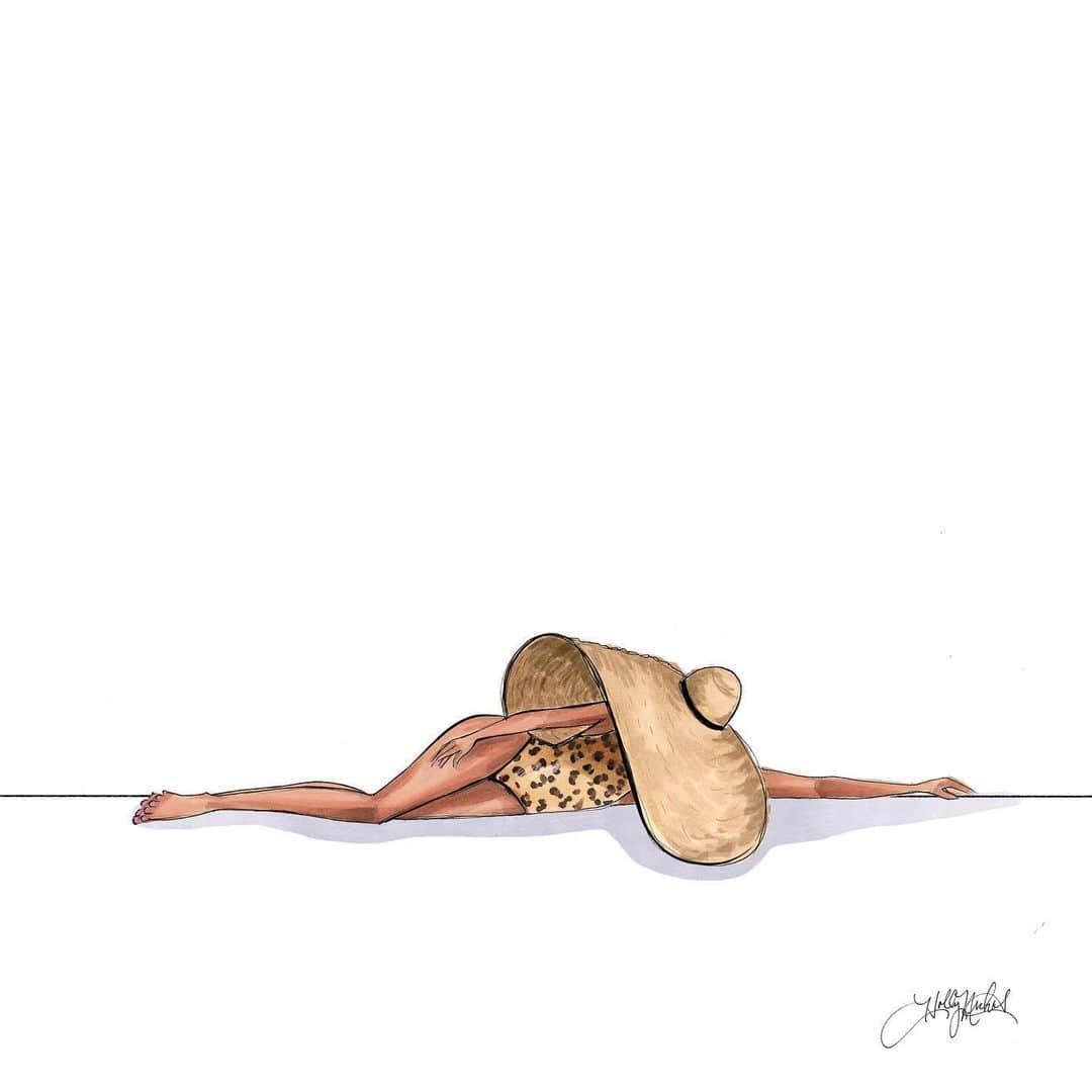 Holly Nicholsさんのインスタグラム写真 - (Holly NicholsInstagram)「Midday Summer Nap>All other Naps. hnillustration.etsy.com #Etsy #Prints #Summer #Fashionillustration #fashionsketch #Illustration #Bathingsuit #fashionillustrator #illustrator #copicmarkers #copicart #Sketch #fashiondrawing #hnicholsillustration」6月27日 1時40分 - hnicholsillustration