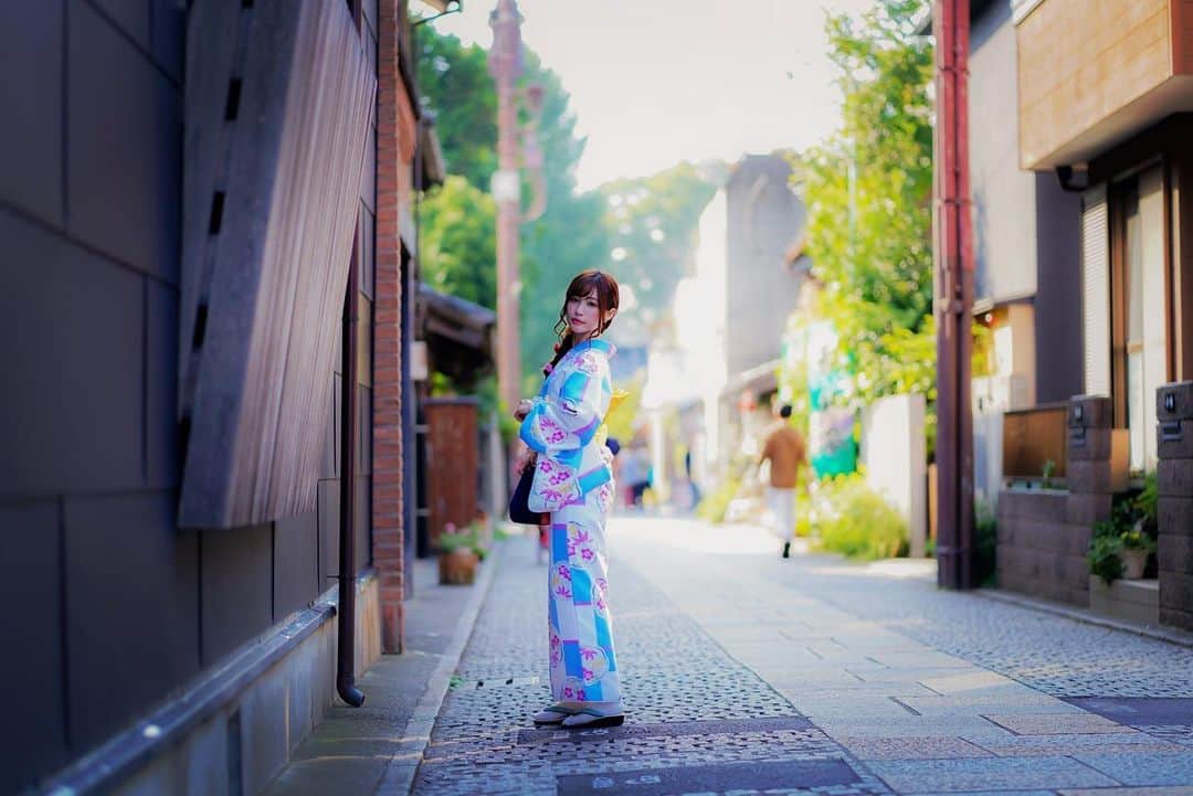 天使もえのインスタグラム：「あまつかぱねぇ。  夏、こんな浴衣美人と散策したくはないですか…。 #天使もえ #天使萌 #浴衣 #夏 #美人 #かわいい  #綺麗 #散歩 #photooftheday #sammer #japan」