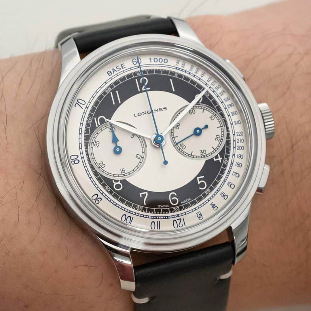 WATCHMANIAさんのインスタグラム写真 - (WATCHMANIAInstagram)「Hit release of the week? The new Longines Heritage Classic Chronograph Tuxedo with reasonable 3000 CHF price. What do we think?  @tidssonen 📸」6月26日 18時38分 - watchmania
