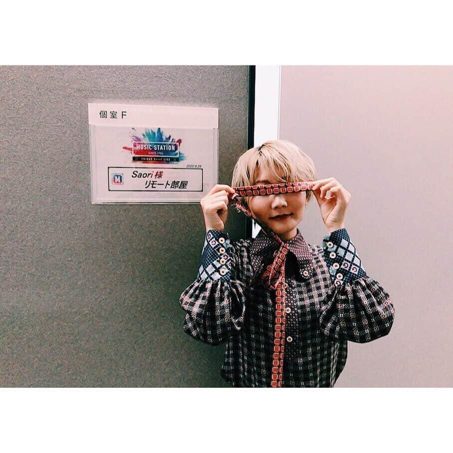 Saoriさんのインスタグラム写真 - (SaoriInstagram)「後ほどお会いしましょう！  #mステ」6月26日 19時07分 - saori_fujisaki