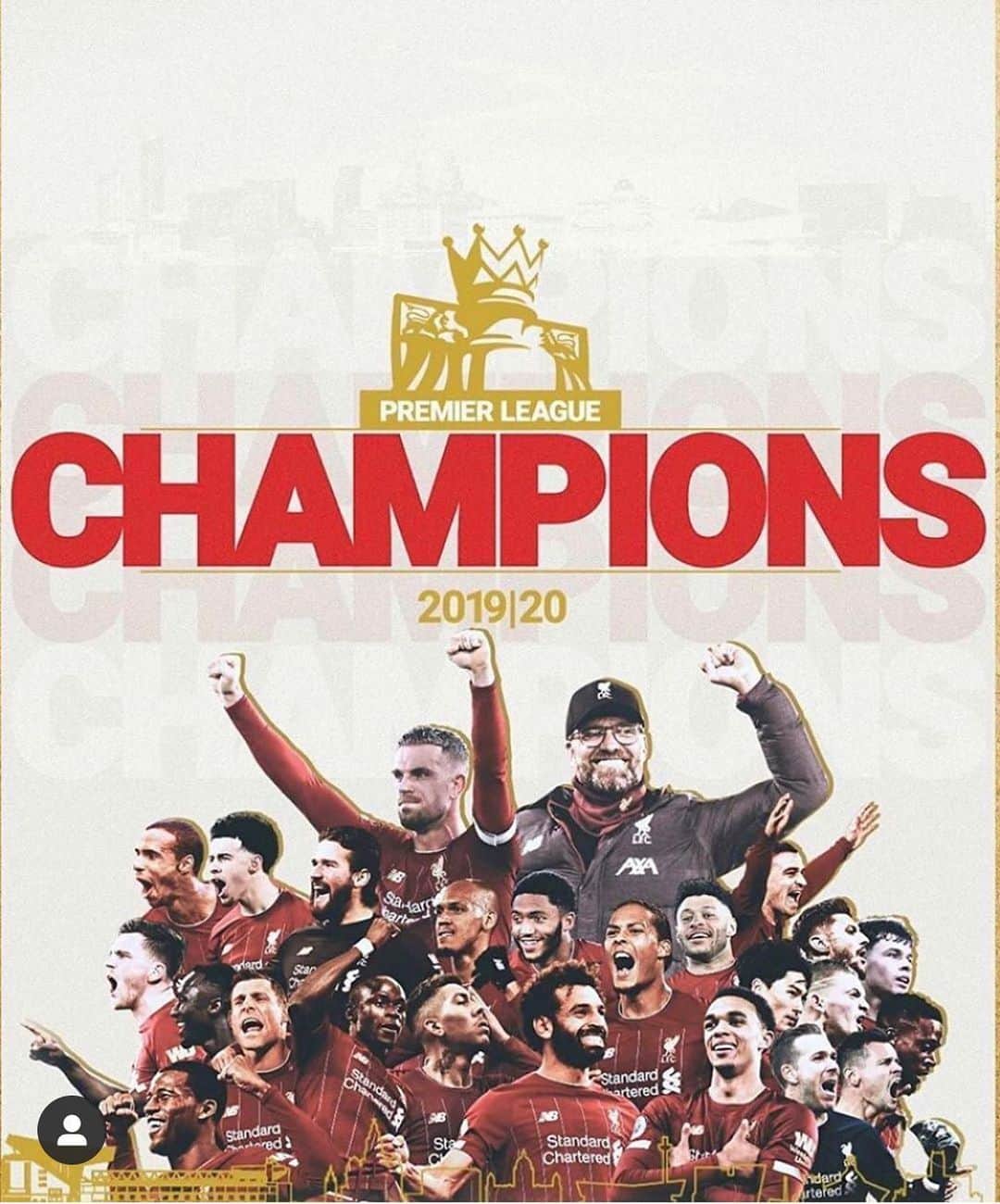 のインスタグラム：「Congrats to my former club for this massive achievement. Champions!! @liverpoolfc」