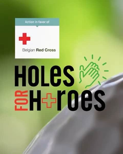 トーマス・ピーターズのインスタグラム：「Proud to support this great project for our medical Heroes 👍 Follow @holesforheroes and register your club team! #holesforheroes #belgianredcross」