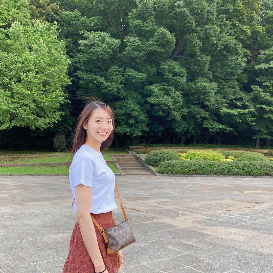 中田陽菜子さんのインスタグラム写真 - (中田陽菜子Instagram)「🌬 tops @uniqlo  skirt @hm  こちら白Tを愛する夏になりそうであります #私服 #中田私服 #ootd」6月26日 20時48分 - nakadahinako__