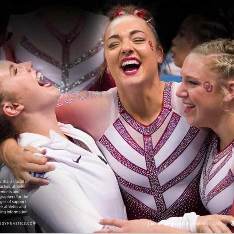 Inside Gymnasticsさんのインスタグラム写真 - (Inside GymnasticsInstagram)「#fbf & From the pages of our NCAA Senior Salute... ❤ We Salute You @callmeswags @ou_wgymnastics  See link in bio or www.shopinsidenation.com to order this issue!!! Use code INSIDER for 15% off at checkout!!! Photo by Lloyd Smith @lgs6632  #insidegymnastics #magazine #bettertogether #seniors #champions #ncaagym #gymnastics #artistic #artistry #seniorsalute #maggienichols #athletes #resilience #instagood #instaphoto #picoftheday #courage #dedication #hero」6月26日 22時14分 - insidegym