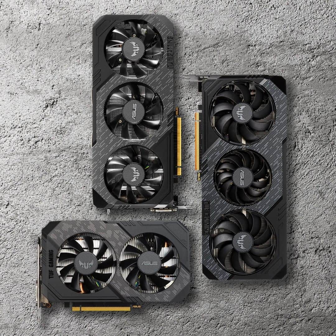 ASUSさんのインスタグラム写真 - (ASUSInstagram)「Check out our full #TUFgaming lineup! Especially the TUF Gaming X3 Radeon™ RX 5700 XT EVO, which features a new and improved heatsink with 44% more surface area than its predecessor, and contact points to cool both the VRM and on-board memory.」6月26日 23時01分 - asus