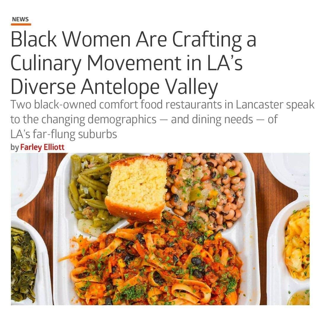 Eater LAさんのインスタグラム写真 - (Eater LAInstagram)「Two Black-owned comfort food restaurants — @time2grub661 and @db_cateringandevents — speak to the changing demographics and dining needs of the Antelope Valley, one of LA's most far-flung suburbs. Tap our profile link for the full story from @overoverunder ➡」6月26日 23時06分 - eater_la