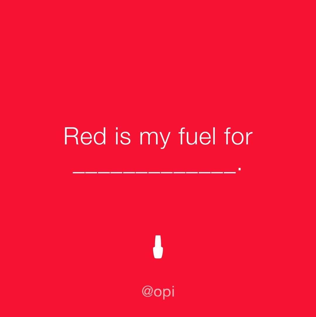 OPIさんのインスタグラム写真 - (OPIInstagram)「Red makes us feel fiery and like we can change the world. What is red your fuel for?」6月27日 0時00分 - opi