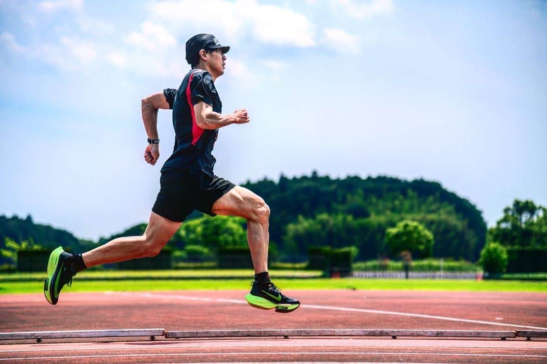 秋本真吾のインスタグラム：「@eldoreso ﻿ @nikerunning ﻿ ﻿ #eldoreso ﻿ #nike ﻿ #alphafly ﻿ #エルドレッソ ﻿ #アルファフライ」