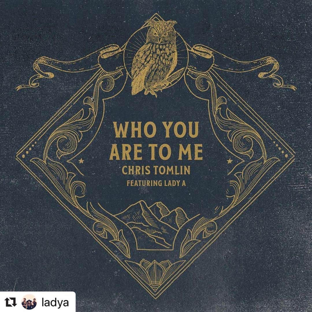 ヒラリー・スコットのインスタグラム：「💗 #Repost @ladya ・・・ Back in January we got the amazing opportunity to collaborate with a dear friend and artist we admire, @christomlin. We shared our faith, our questions, our hearts, and our words of worship as they poured out on the page and into song. “Who You Are To Me” is a song that celebrates how individually known and loved we ALL are by God and how grateful we are for that love. Dave also co-produced this track! We hope you all enjoy.」